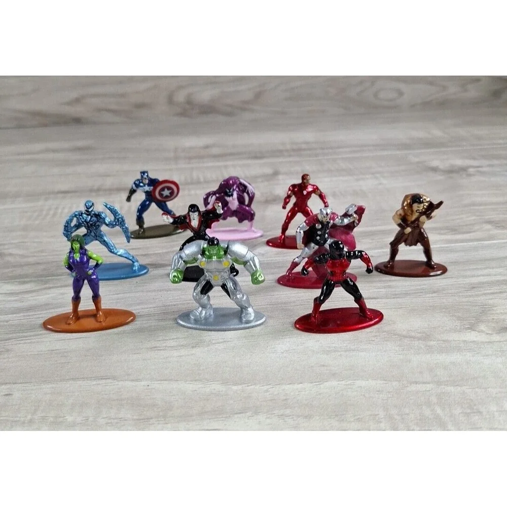 Jada Toys Marvel Nano Metalfigs Mini-Figures DieCast Metal Lot of 10